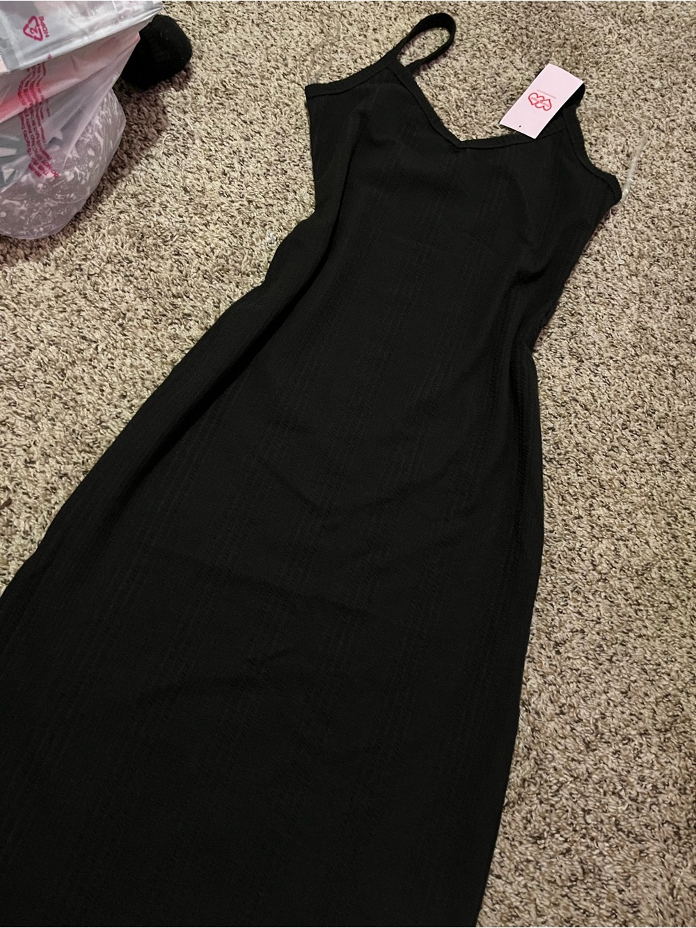 Hearth & Hand Black Maxi Slip Dress